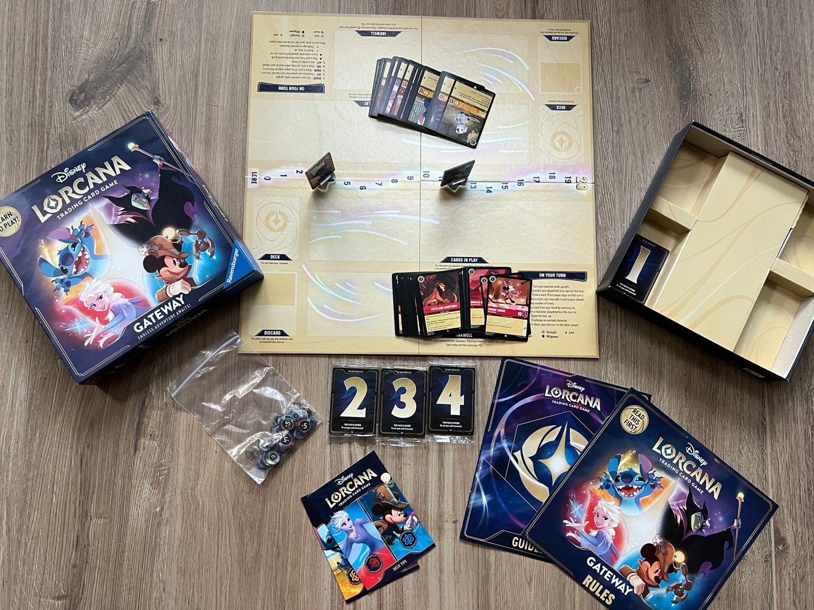 Disney Lorcana Gateway en losse kaartjes, Hobby en Vrije tijd, Ophalen of Verzenden, Zo goed als nieuw