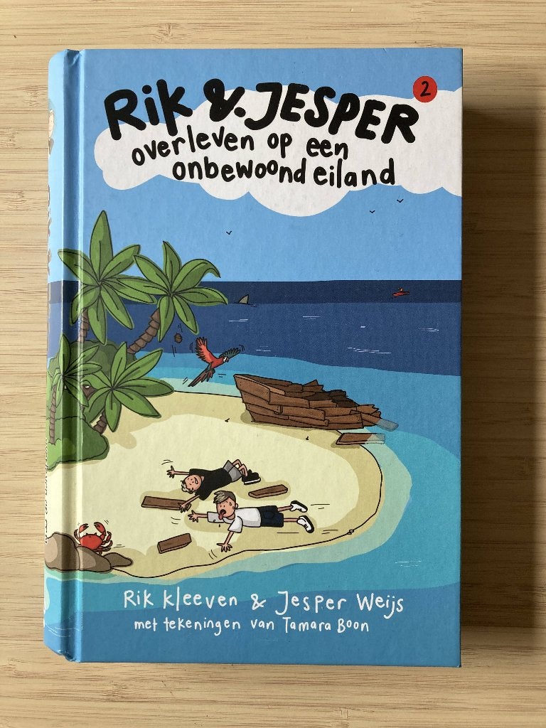 Rik en Jesper deel 2 - Overleven op een Onbewoond Eiland, Boeken, Fictie algemeen, Rik Kleeven; Jesper Weijs, Ophalen of Verzenden