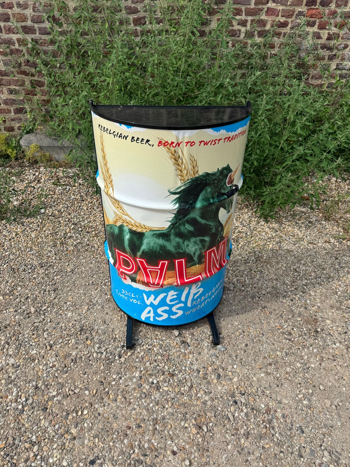 Uniek Palm bier reclamebord - "Twist Tradition", Ophalen, Gebruikt, Reclamebord