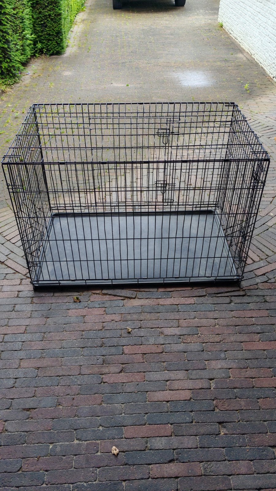 Honden bench, gebruikt voor labrador., Dieren en Toebehoren, Hondenhokken, Ophalen, Zo goed als nieuw, Minder dan 65 cm