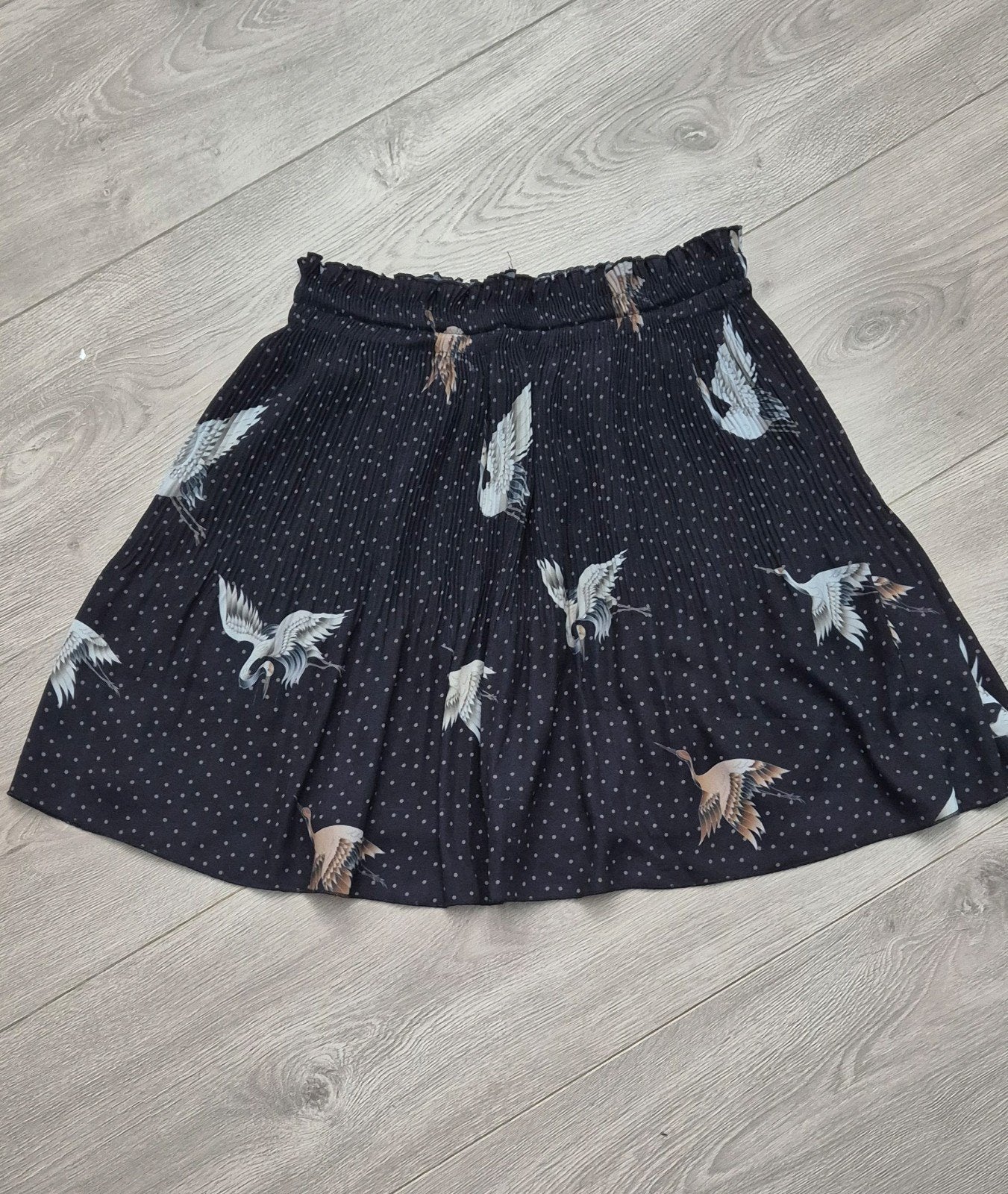 Yaya plisse rokje zwart met print - Mt 40, Maat 38/40 (M), Zwart, Ophalen of Verzenden, Yaya