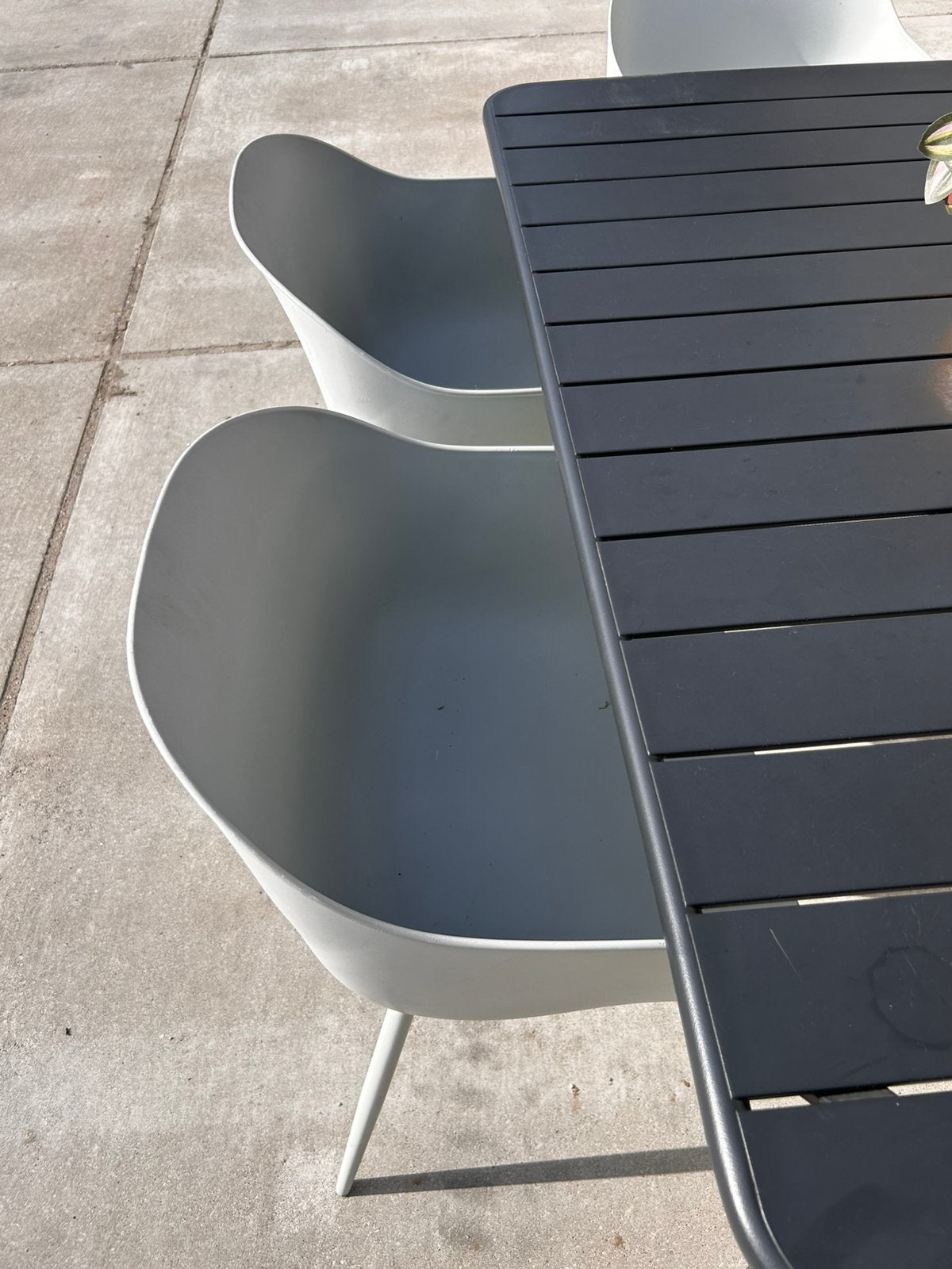 Leuke aluminium tuinset met 6 comfortabele kuipstoelen, Tuin en Terras, Ophalen, ., 6 zitplaatsen, Aluminium
