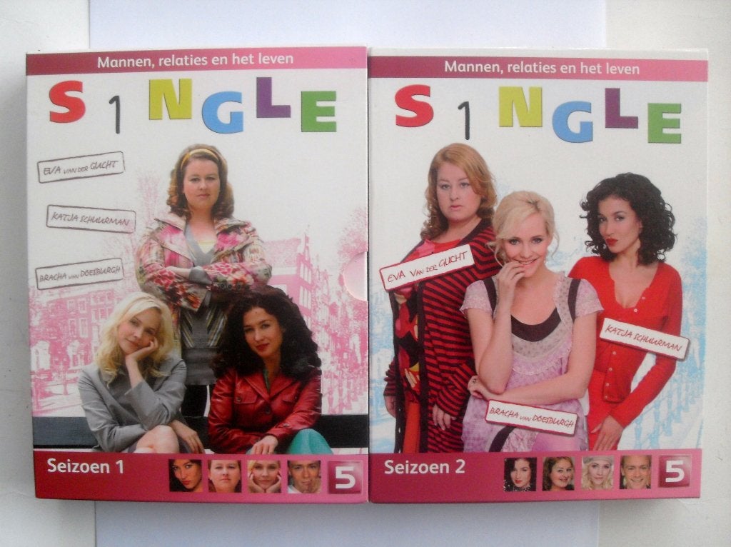 Single - seizoen 1 & 2 (originele dvd's) Katja schuurman, Alle leeftijden, Seizoen 1, Zo goed als nieuw, Komedie