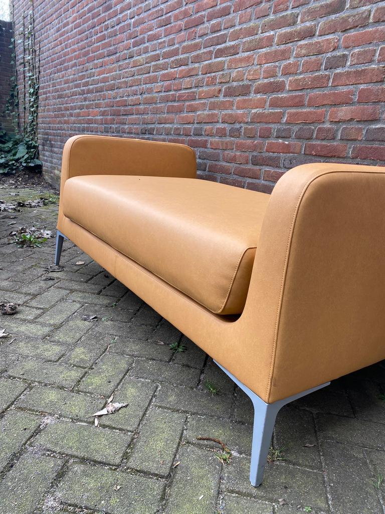 Drie design lounge banken (Segis), Ophalen, Minder dan 75 cm, Leer, Minder dan 150 cm