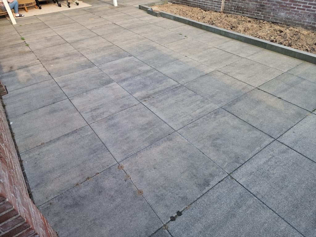 41 Tuintegels 80x80x6cm, Tuin en Terras, Ophalen, Gebruikt, Beton, Terrastegels
