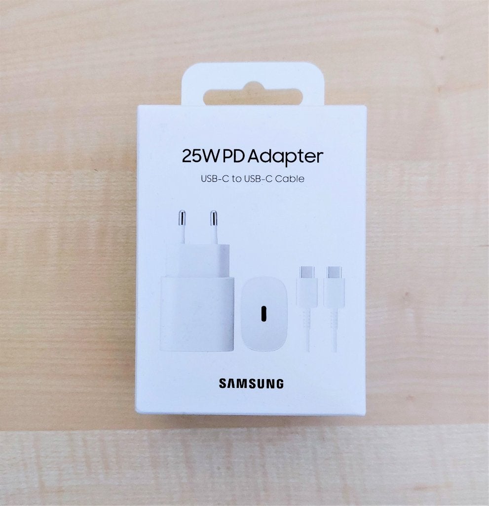 samsung 25 watt adapter snellader + USB-C naar USB-C kabel, Telecommunicatie, Mobiele telefoons | Telefoon-opladers, Nieuw, Ophalen of Verzenden