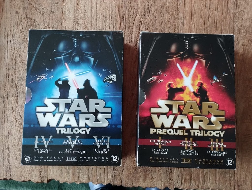 2 x Star Wars DVD boxen, Vanaf 12 jaar, Ophalen of Verzenden, Zo goed als nieuw