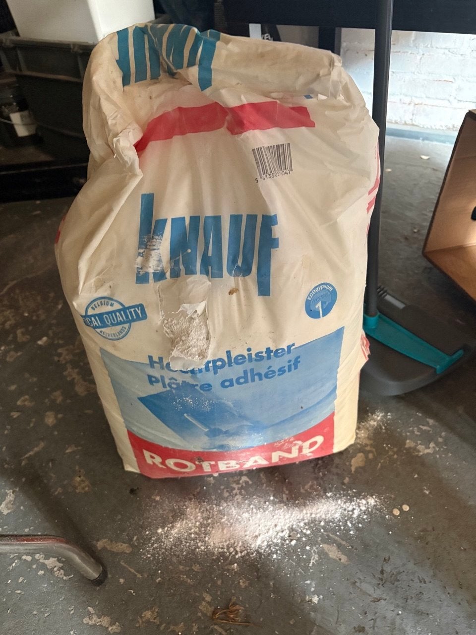 Knauf Rotband Hechtpleister, Minder dan 4 cm, Overige materialen, Ophalen of Verzenden, Zo goed als nieuw