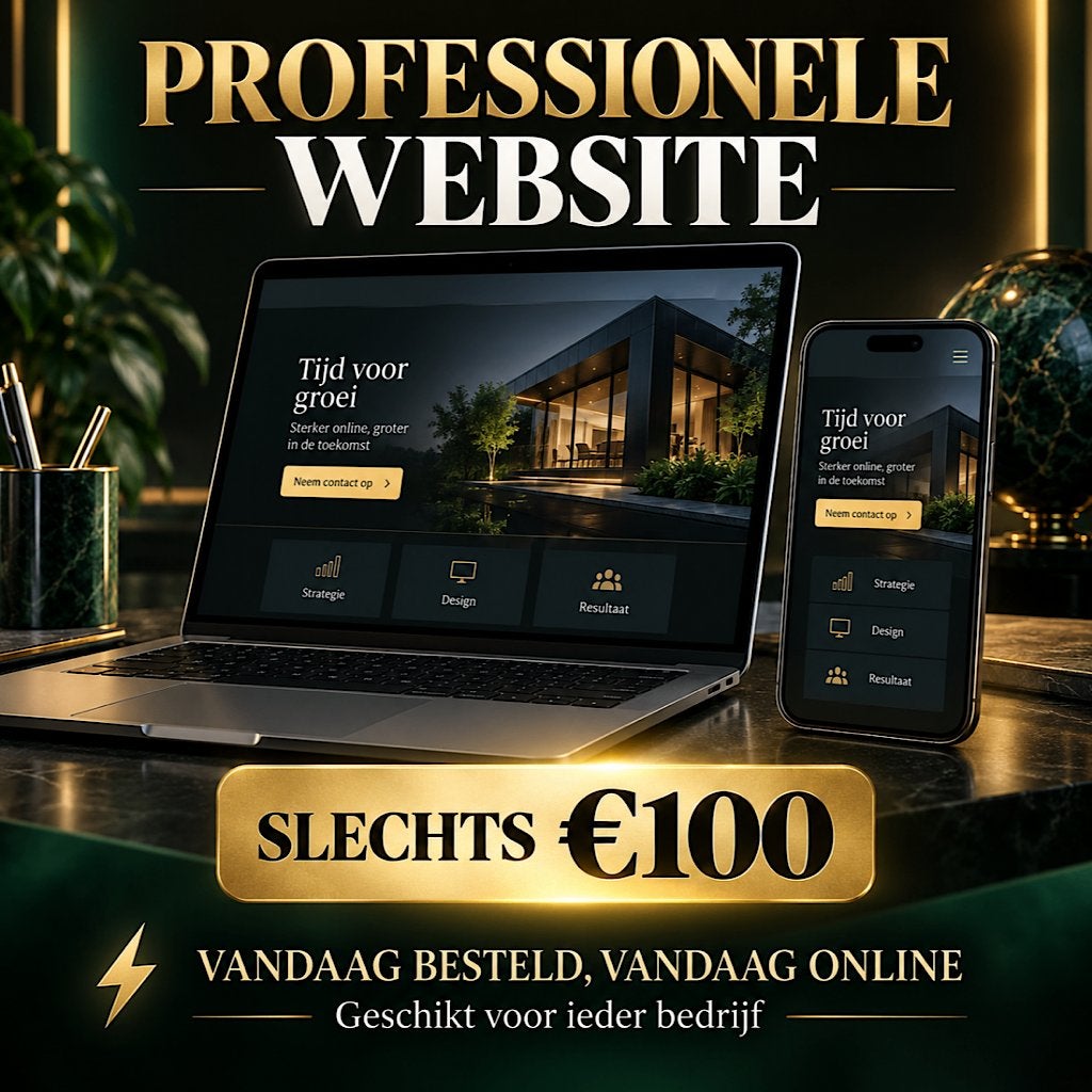 Professionele website nodig voor uw bedrijf, Vacatures, 33 - 40 uur, Overige niveaus, Vanaf 10 jaar, Overige vormen