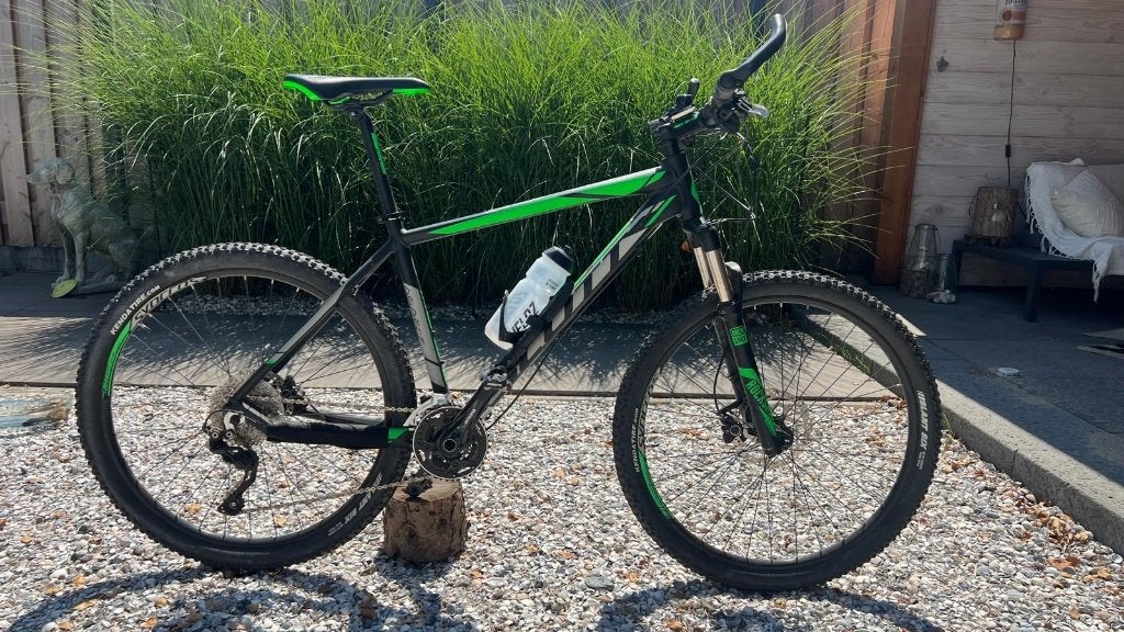 mountainbike Scott Aspect 7100met schijfrem en voorvering, Heren, Zo goed als nieuw, Schijfrem, 53 tot 57 cm