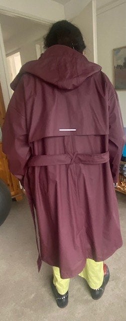 Regenjas bourdeau rood, Ophalen, Nieuw, Maat 46/48 (XL) of groter, Overige kleuren