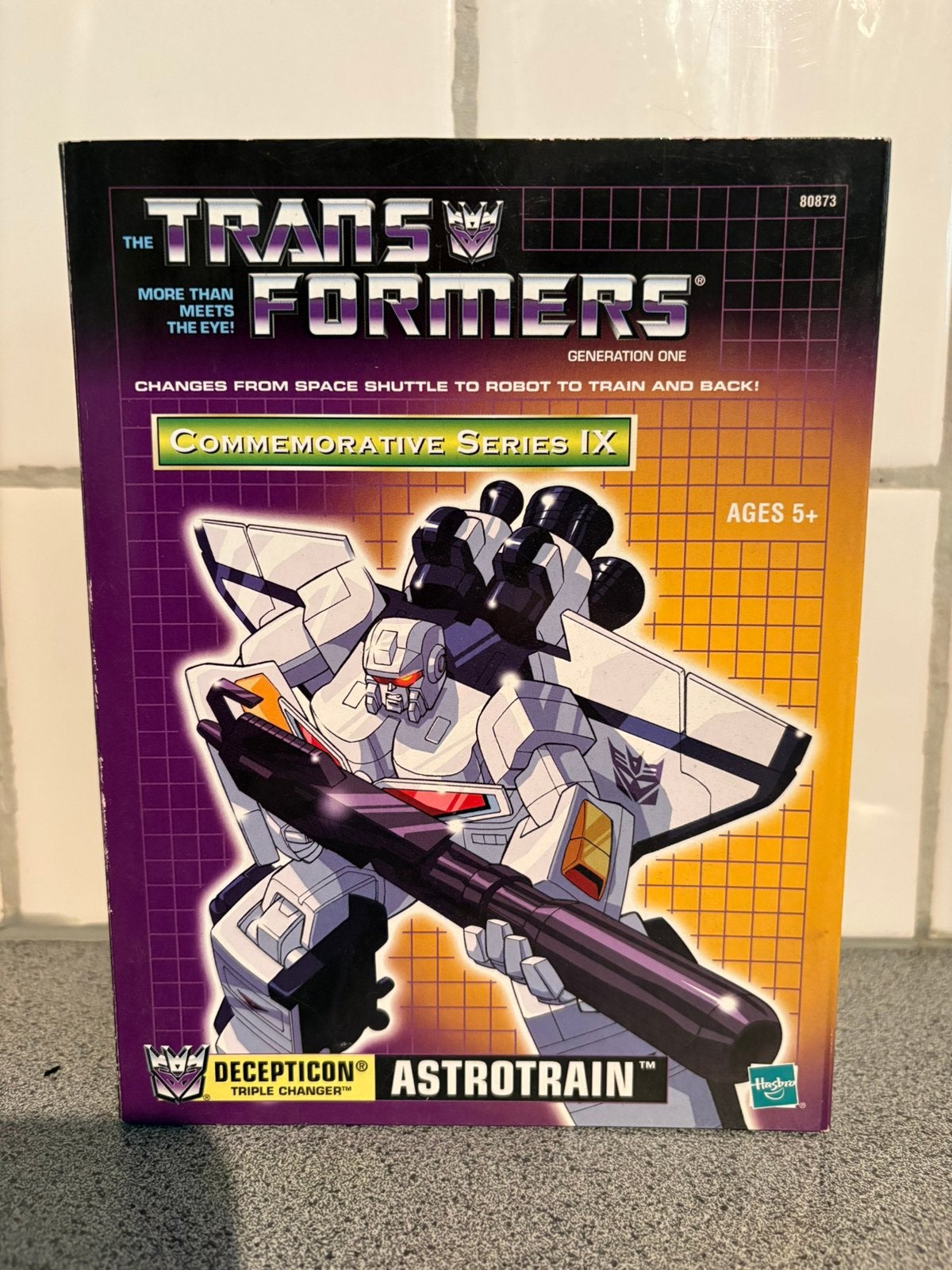 Transformers G1 Astrotrain wit, Hasbro reisissue MIB, G1, Ophalen of Verzenden, Zo goed als nieuw, Decepticons