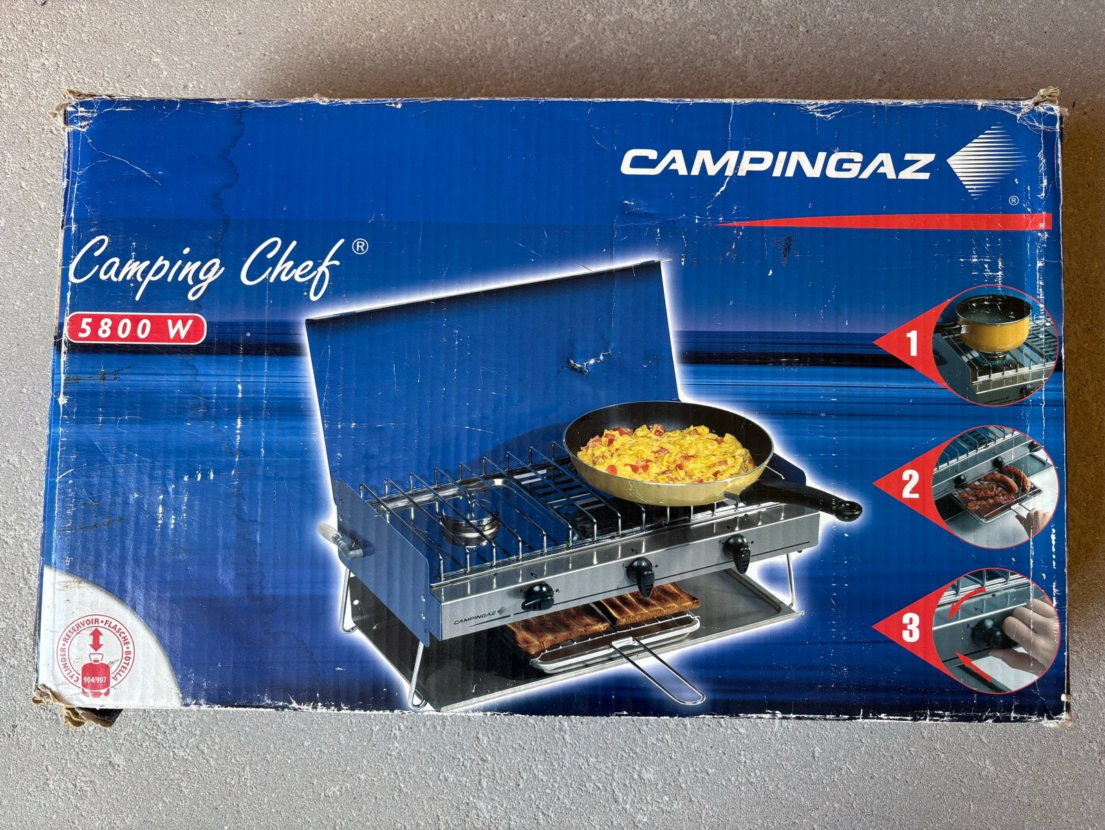 Campingaz Camping Chef 5800W Camping Kooktoestel, Ophalen of Verzenden, Gebruikt