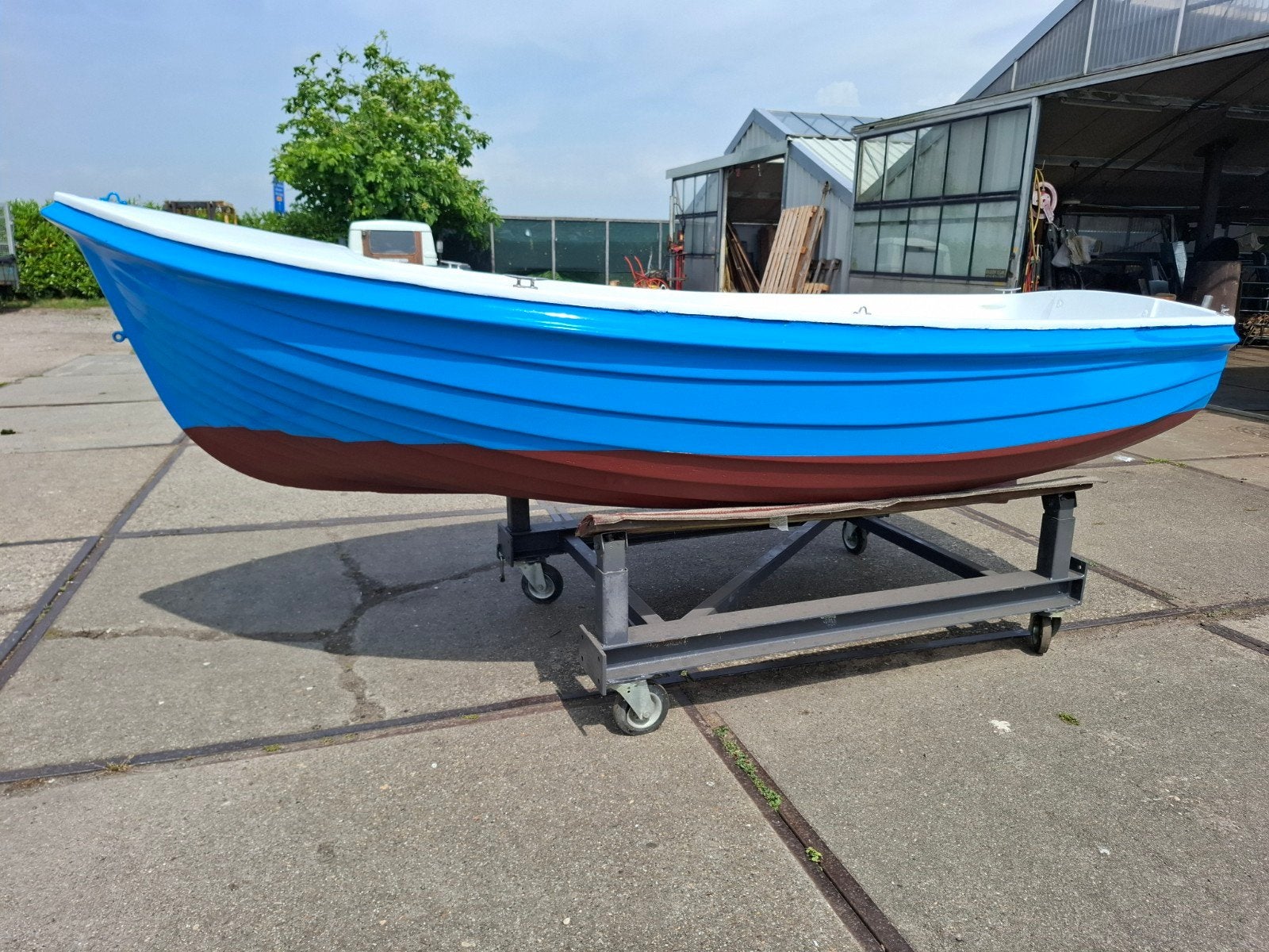 Casco polyester sloep overnaads 3,40m lang, Watersport en Boten, Ophalen, Polyester