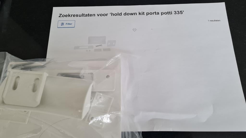 Porta Potti hold down kit nr 335., Ophalen of Verzenden, Nieuw