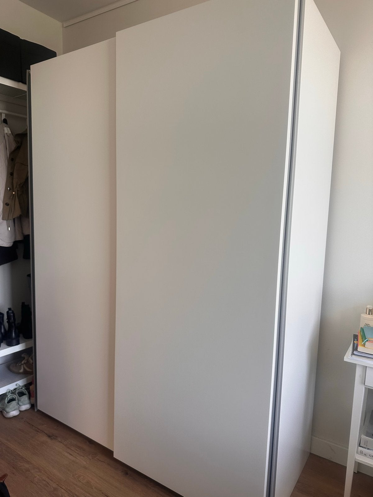 Ikea Pax Hasvik Kledingkast met Schuifdeuren, Ophalen, 100 tot 150 cm, 200 cm of meer, Zo goed als nieuw