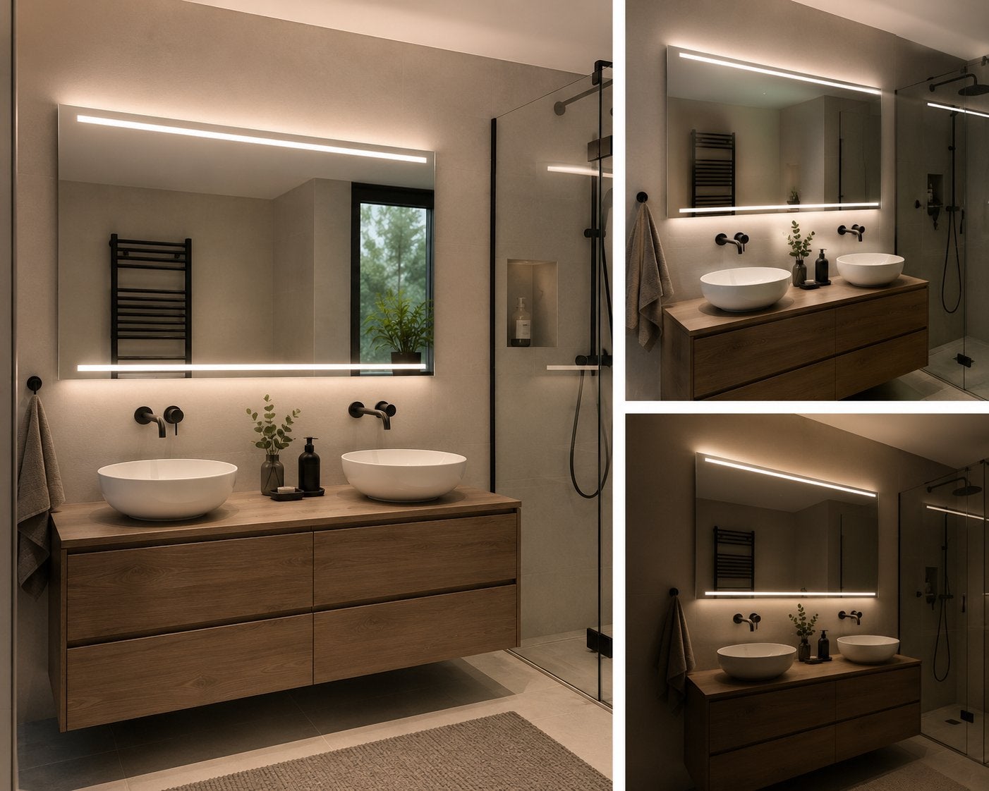 Nieuwe LED verwarmde spiegel in de doos 80x65, Huis en Inrichting, Badkamer | Badkamermeubels, Ophalen, Overige typen, Nieuw, Minder dan 100 cm
