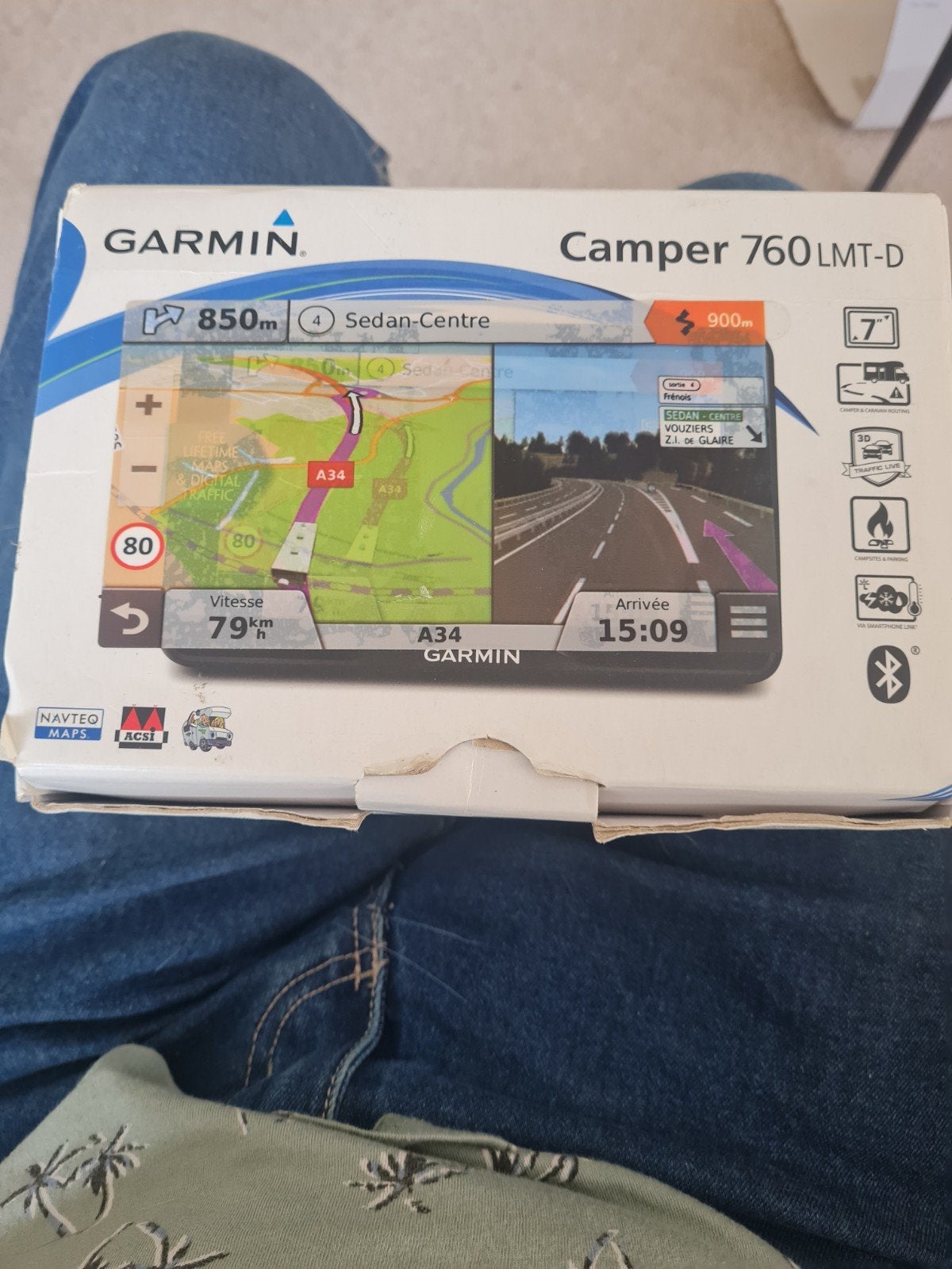 Garmin camper navigatie 760 LMT-D met update, Caravans en Kamperen, Ophalen of Verzenden