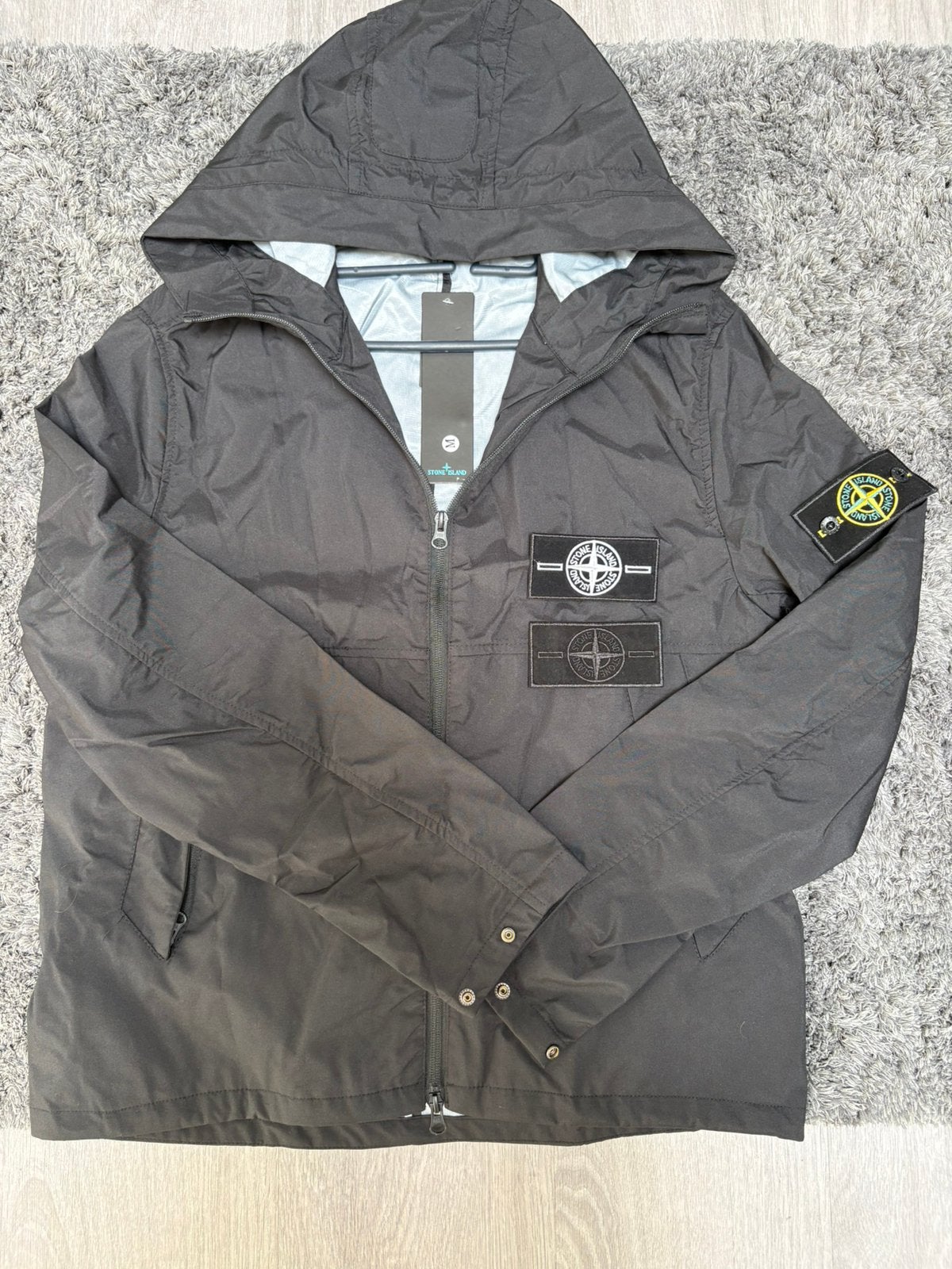 STONE lSLAND WINDBREKER/ZOMERJAS maat M, Kleding | Heren, Ophalen of Verzenden, Nieuw, Maat 48/50 (M), Zwart