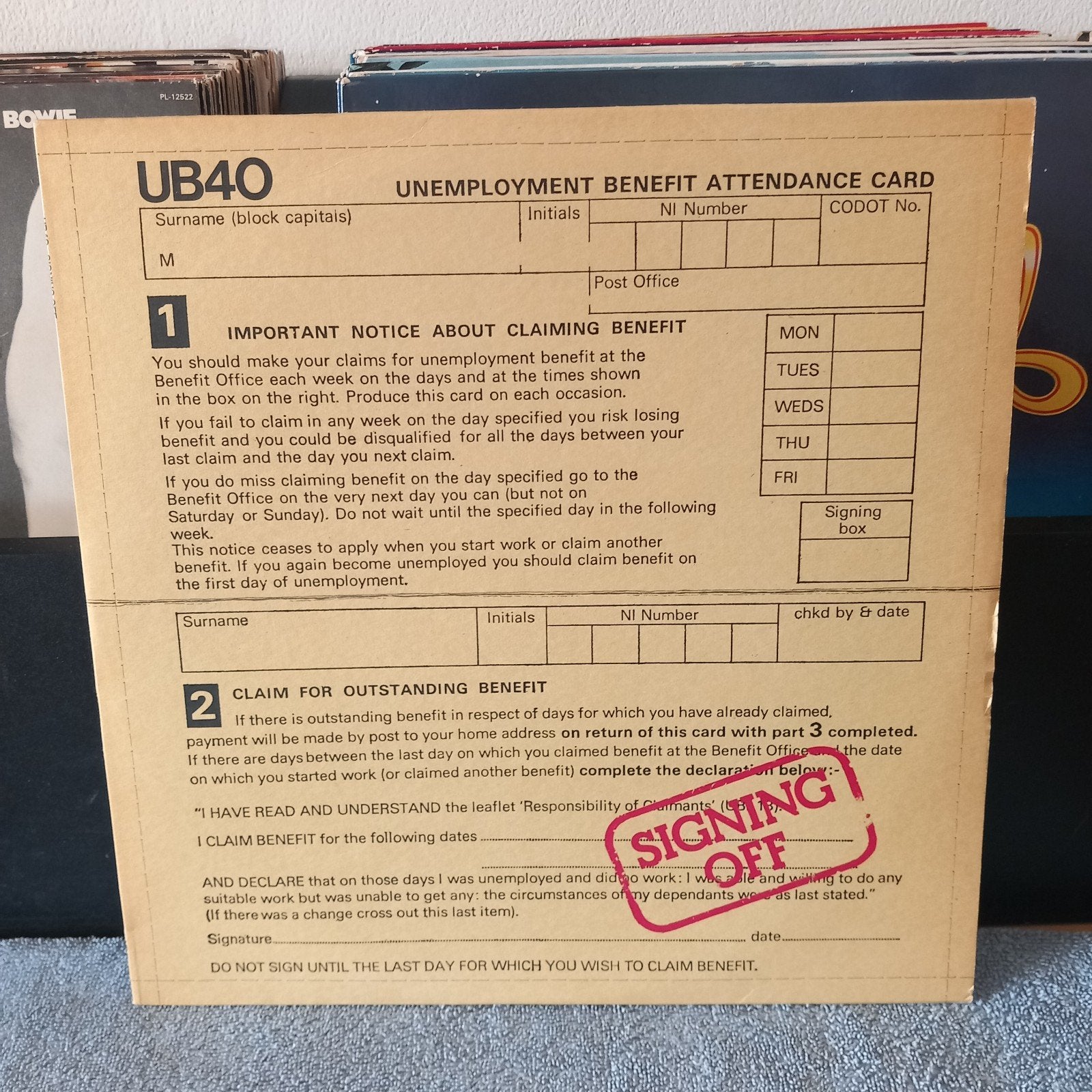 lp ub40 signing of  2 lp,s, Ophalen of Verzenden, Gebruikt, 12 inch