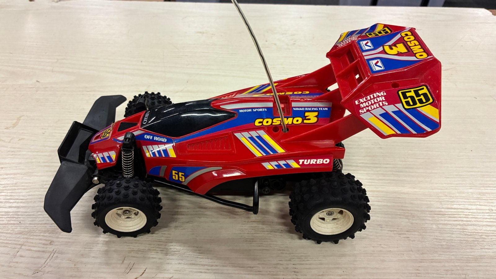 Vintage Nikko Cosmo 3 RC Buggy - Klaar om te rijden, Elektro, Auto offroad, Ophalen of Verzenden, Zo goed als nieuw