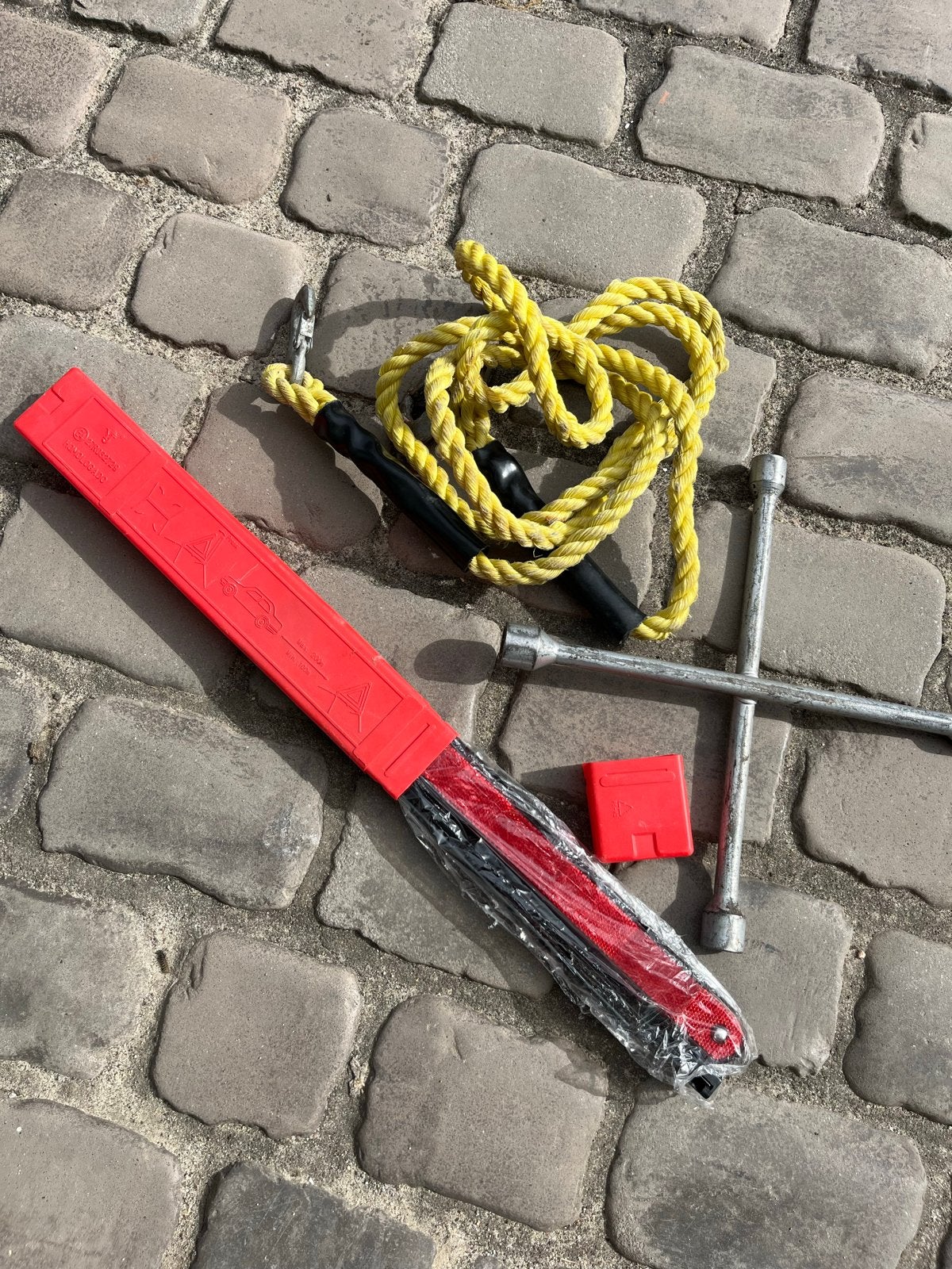 veiligheid set auto + startkabels, Ophalen of Verzenden, Gebruikt