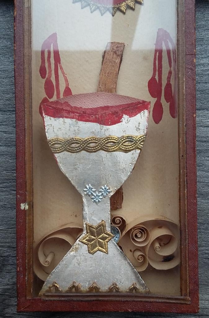 Om 1925 Relikwie Het Wonder van Boxmeer Kloosterwerk Reliek, Antiek en Kunst, Antiek | Religie, Ophalen of Verzenden