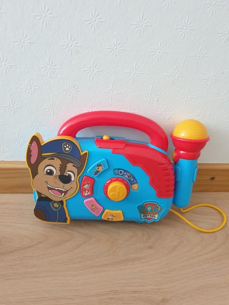 Paw Patrol speelgoedradio | Met microfoon, Ophalen, Gebruikt