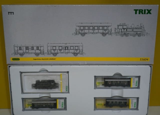 Minitrix 11604 MHI Zugset bayerische Lokalbahn m. BB II, Hobby en Vrije tijd, Modeltreinen | N-Spoor, Treinset, Gelijkstroom, Trix