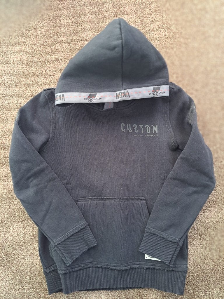 Hoody Vingino maat 140 zwart, Gebruikt, Trui of Vest, Ophalen of Verzenden, Vingino