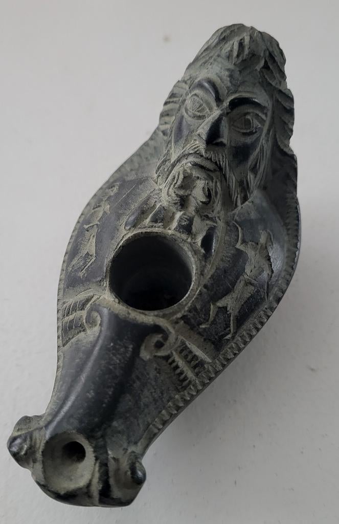 Te koop antieke stenen lampje, Antiek en Kunst, Ophalen of Verzenden