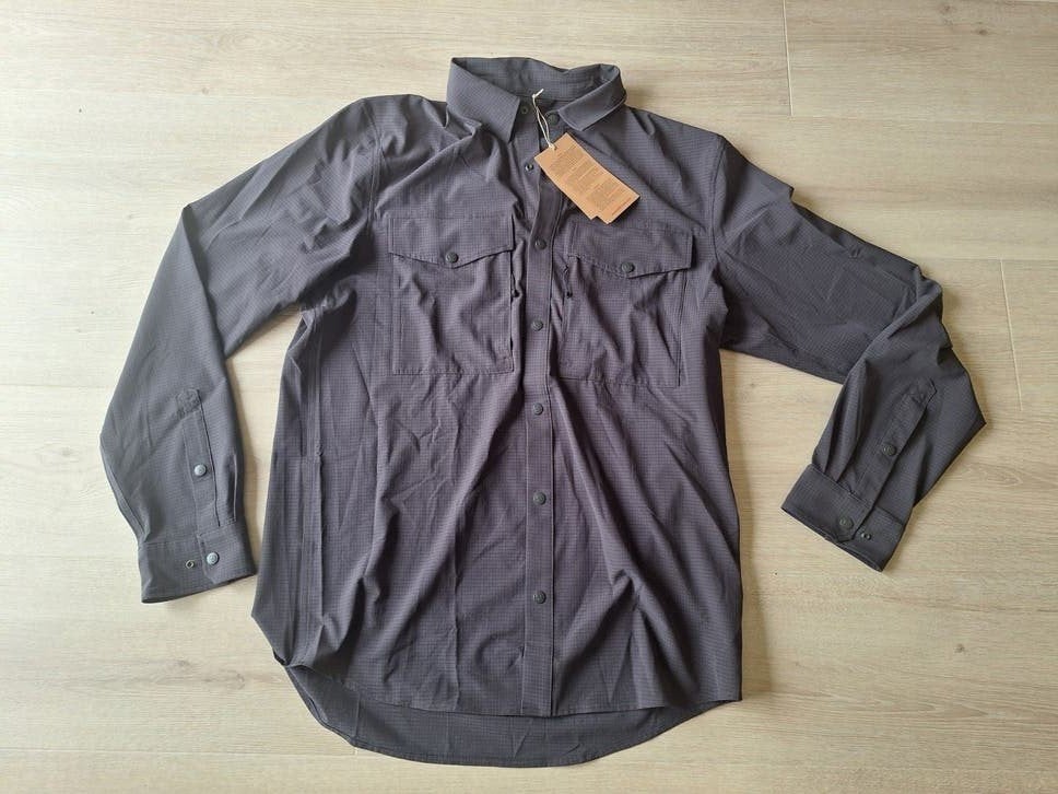 Fjällräven Abisko Trekking Shirt M Dark Grey Nieuw, Kleding | Heren, Verzenden, Nieuw, Halswijdte 39/40 (M), Grijs