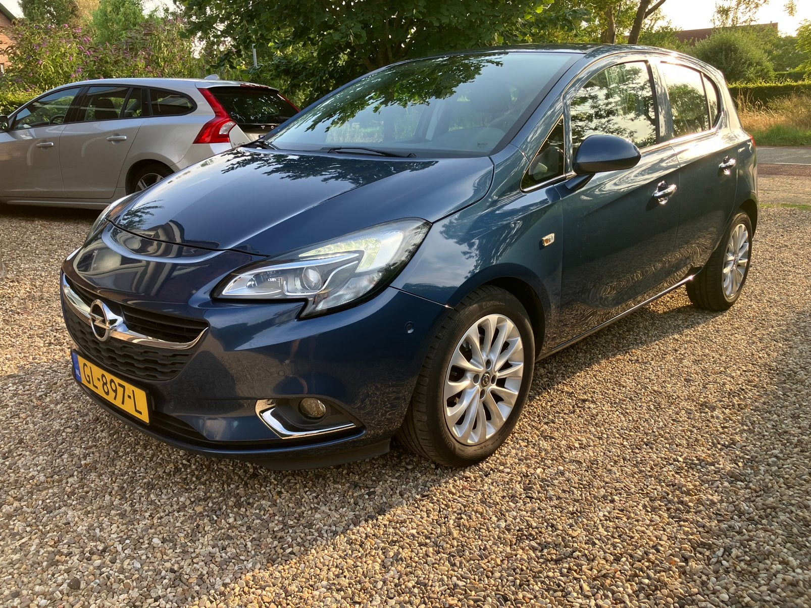 Opel Corsa 1.0T 85KW/115PK 5D 2015 Blauw incl. winterbanden, Voorwielaandrijving, Blauw, 49 €/maand, Origineel Nederlands