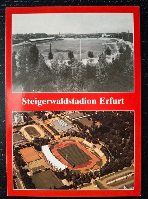 Stadion Ansichtkaart Rot-Weiss Erfurt, Ophalen, Gebruikt, Buitenlandse clubs, Poster, Plaatje of Sticker