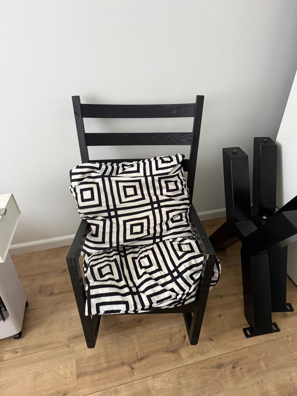 Zwart houten schommelstoel Ikea, Ophalen, Gebruikt, Stoel(en)