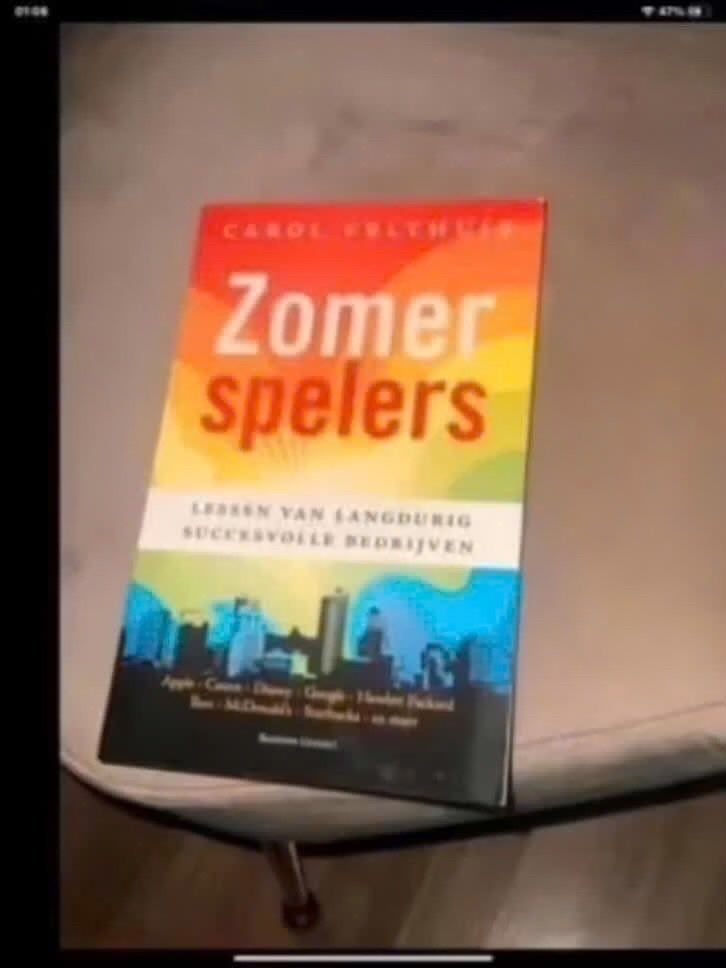 Zomerspelers: Lessen van langdurig succesvolle bedrijven, Ophalen of Verzenden, Zo goed als nieuw, Carol Veldhuis