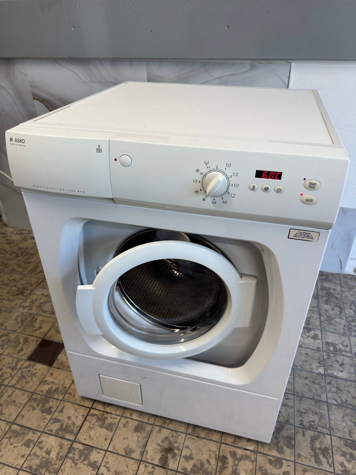 ASKO Wasmachine in goede staat, Ophalen, 4 tot 6 kg, Energieklasse A of zuiniger, Voorlader
