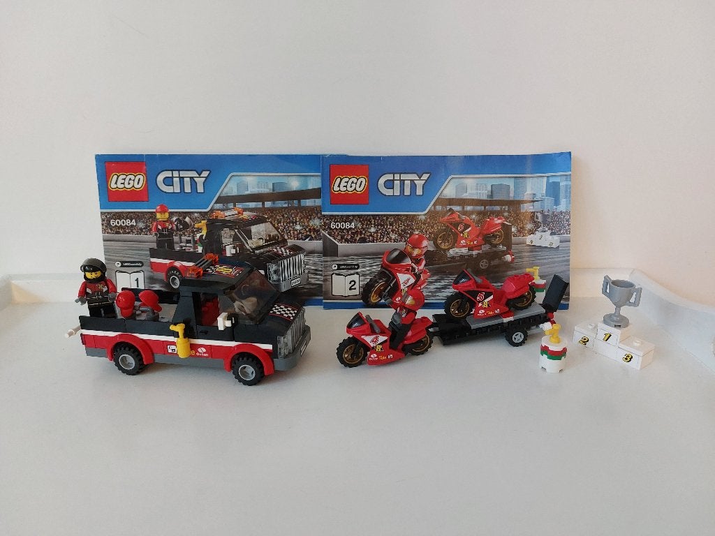 Lego City 60084 Racing Bike Transporter, Compleet, City, Gebruikte blokjes met nopjes, Lego
