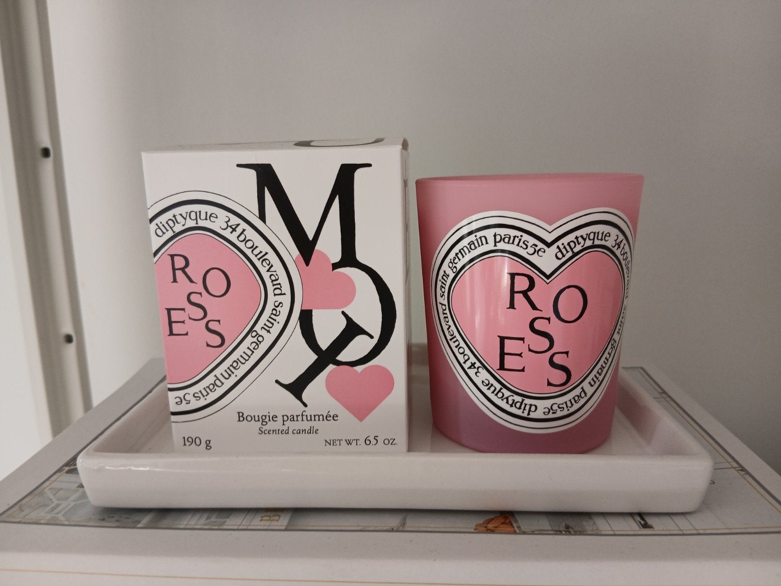 Diptyque Geurkaars 190 gram ROSES valentijnseditie voor €59, Ophalen of Verzenden, Nieuw, Kaars