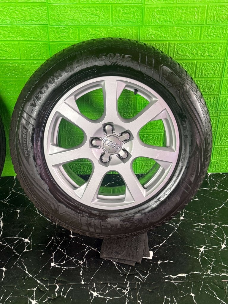 Originele Audi Q5 SQ5 velgen 17" 5x112 all-season, Niet ingevuld, Gebruikt, Banden en Velgen, Niet ingevuld