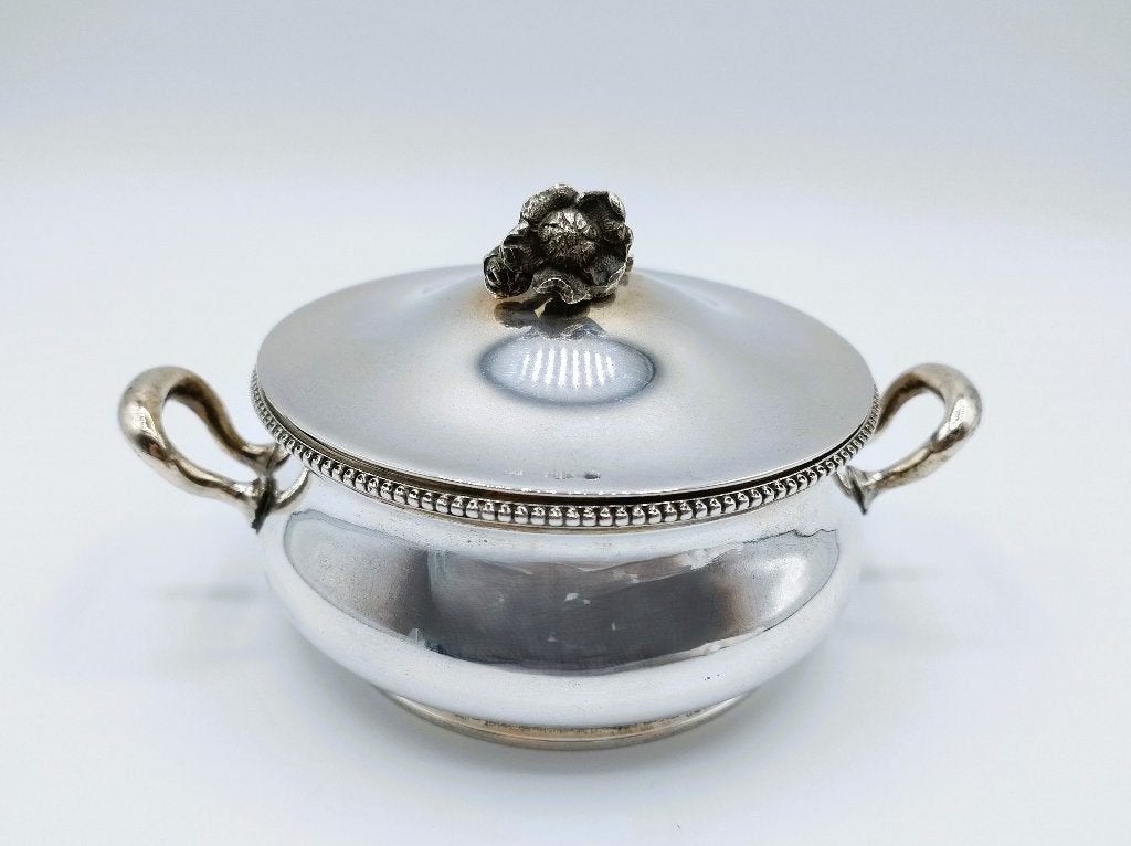 Zilveren suikerpot, Würbel & Czokally, Wenen, ca. 1900, Antiek en Kunst, Verzenden, Zilver