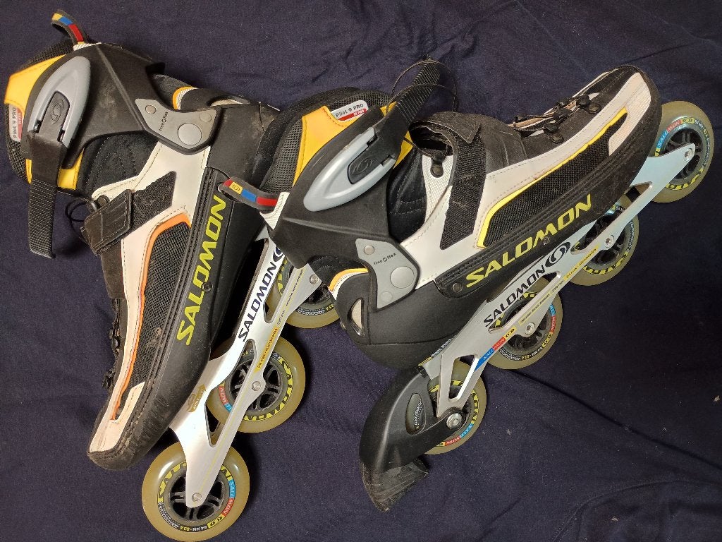 Salomon Pilot 9 Pro skeelers maat 45, Gebruikt, Heren, Inline skates 4 wielen, Salomon
