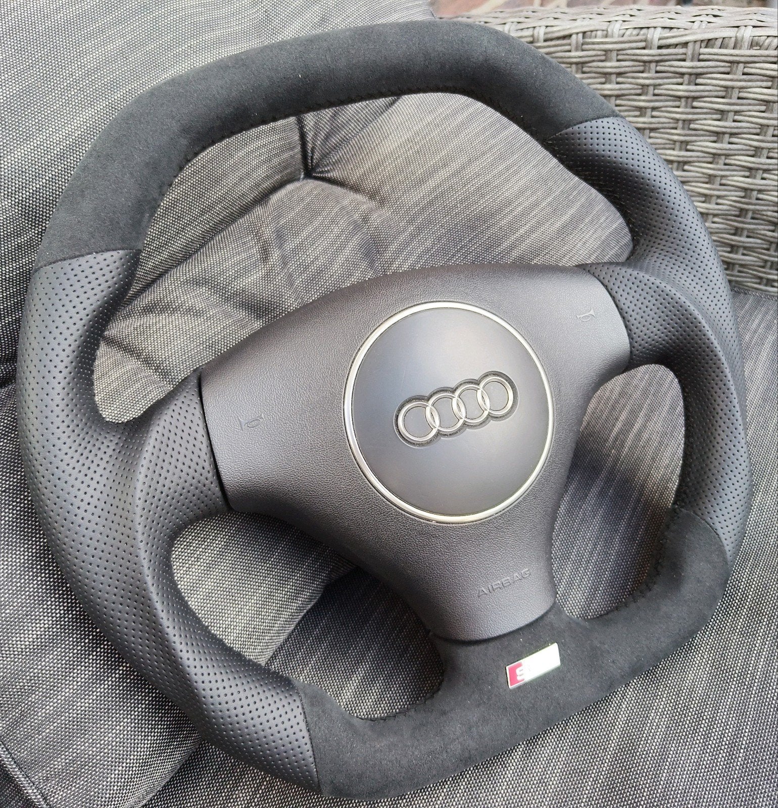 Audi A2 A3 A4 A6 A8 en TT lederen custom S line sport stuur, Auto-onderdelen, Ophalen of Verzenden, Nieuw, Audi