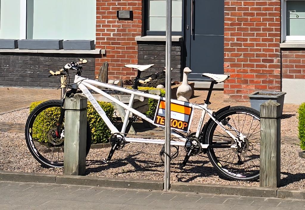 Tandem, Fietsen en Brommers, Fietsen | Tandems, Minder dan 10 versnellingen, Gebruikt, Vering, 51 tot 55 cm