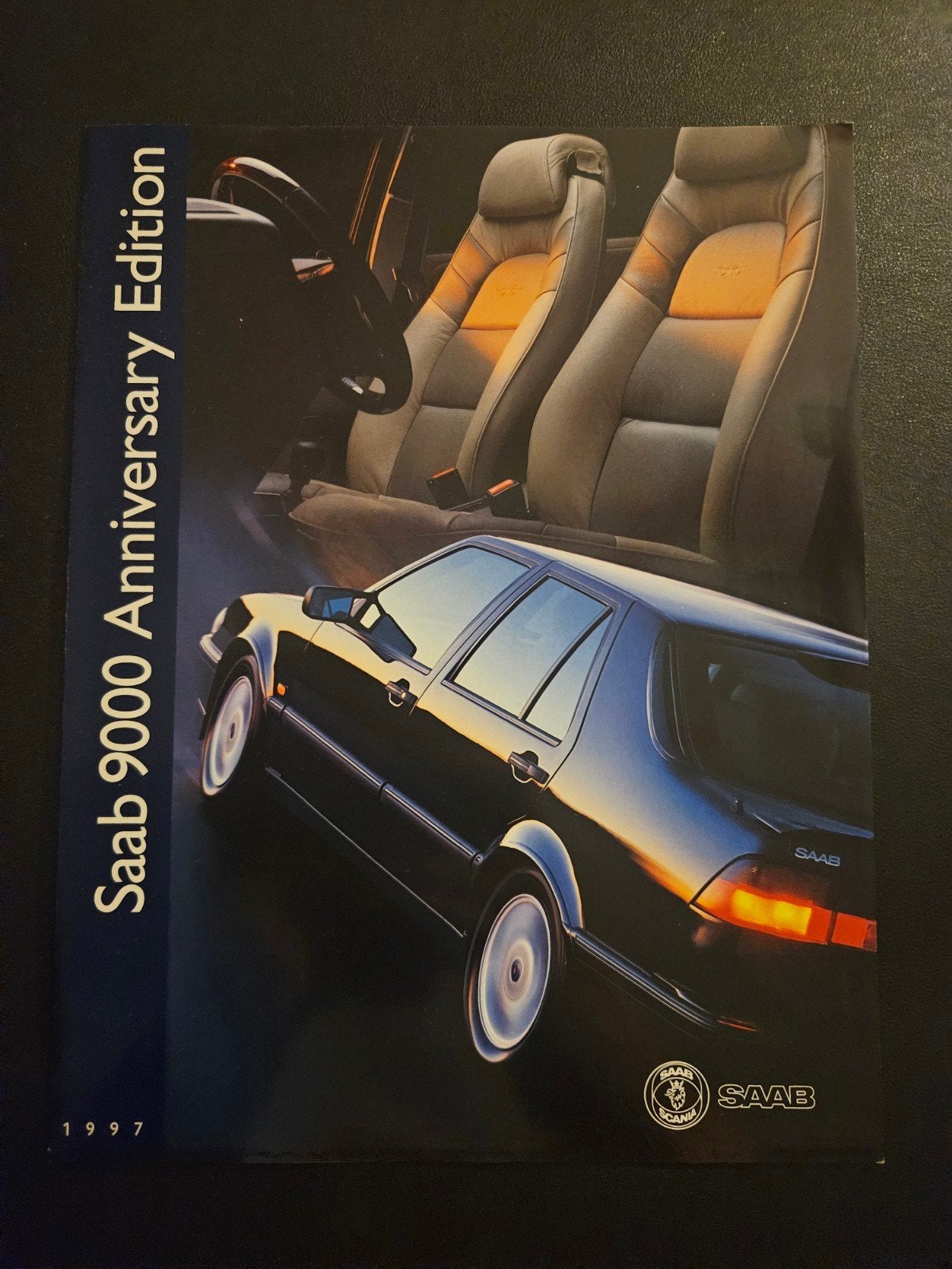 Brochure Saab 9000 Anniversary Edition 1997 UK, Ophalen of Verzenden, Zo goed als nieuw, Overige merken