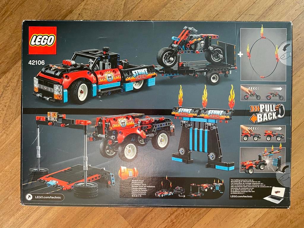Lego Technic stuntshow truck & bike - 42106, Ophalen, Zo goed als nieuw