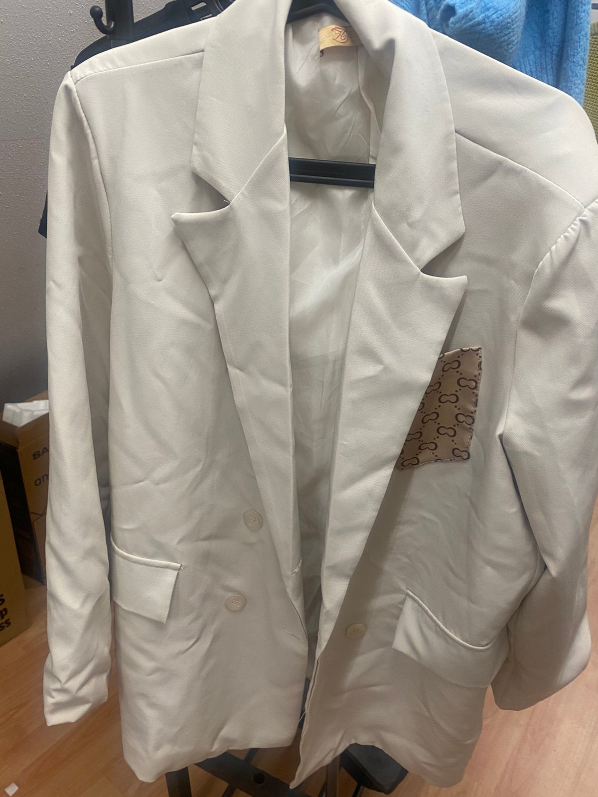 Blazer inspired beige, Verzenden, Nieuw, Maat 38/40 (M), Beige