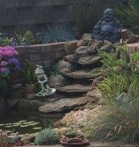 Waterval vijver, Tuin en Terras, Ophalen, Gebruikt, Hardsteen, Waterval
