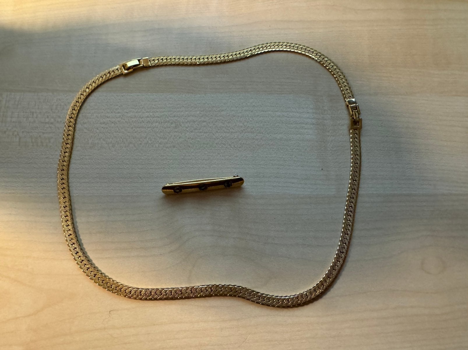Vintage Monet Ketting incl. Armband en Broche Set, Sieraden, Tassen en Uiterlijk, Ophalen of Verzenden, Zo goed als nieuw, Overige kleuren