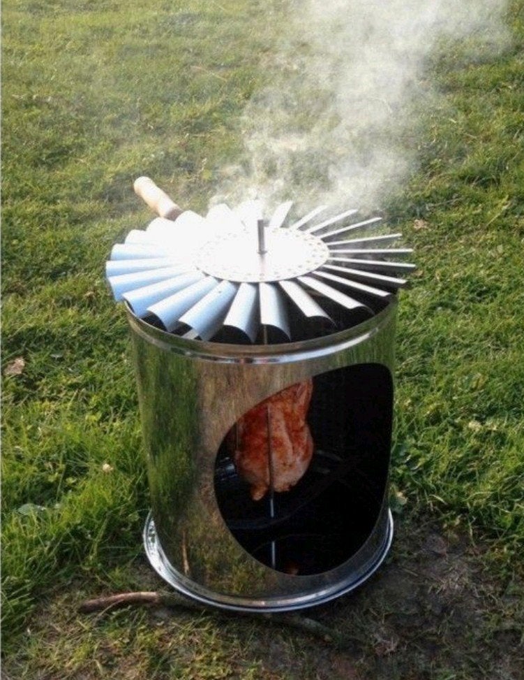 Kipgrill kippengrill bbq kip rotisserie tuin balkon camping, Ophalen of Verzenden